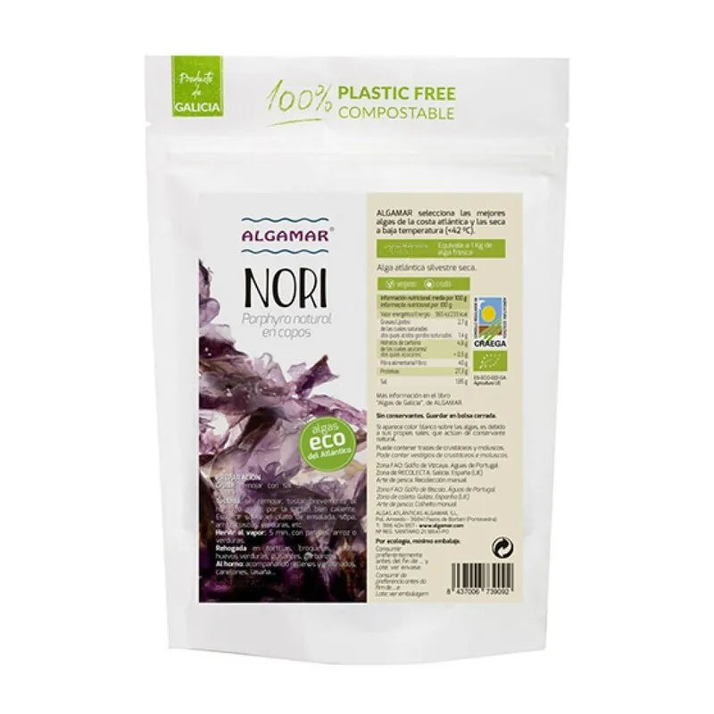 Alge Nori Bio 50g Algamar - Superaliment Marin