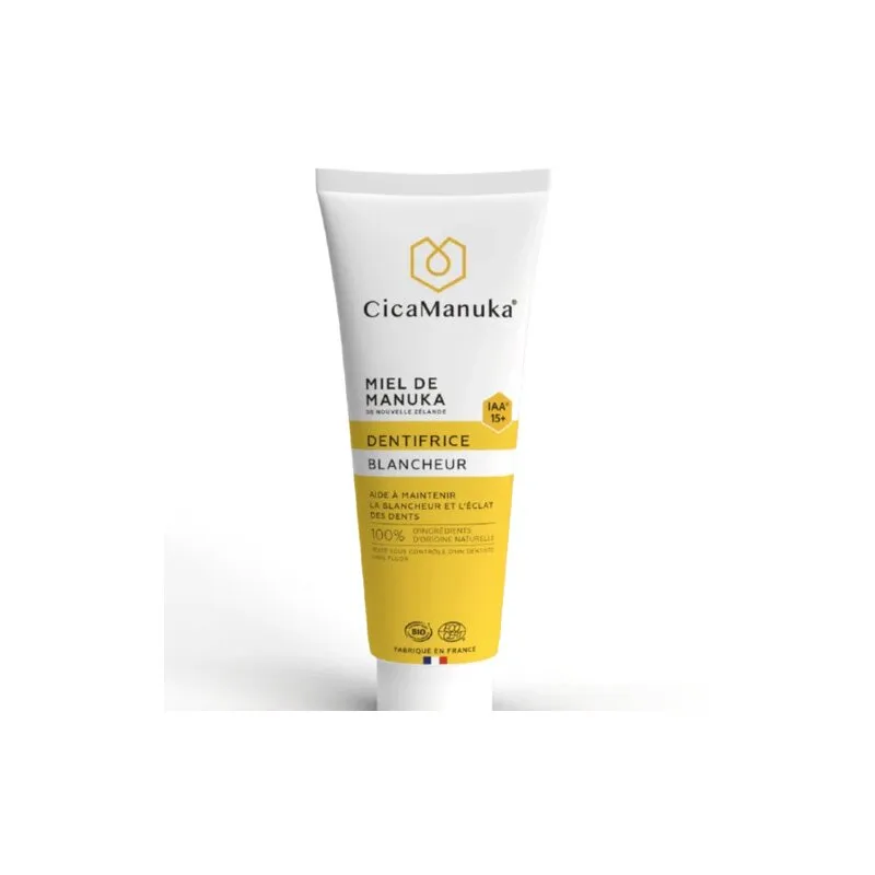 Pasta de dinti albire cu miere de manuka IAA15+ - CicaManuka